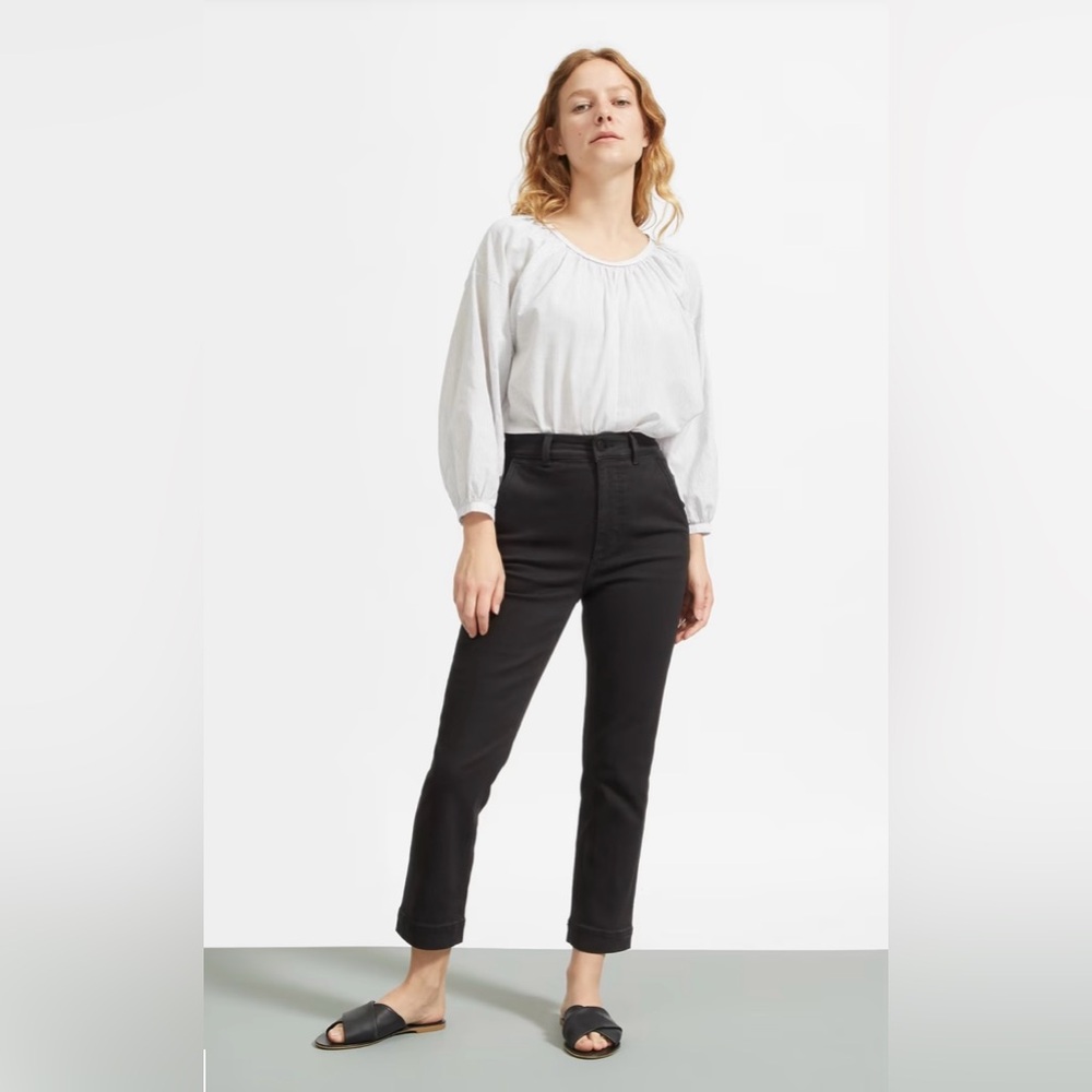 Everlane Cropped Slim Regular - Navy Blue